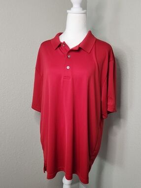 PGA Tour Red Airflux Performance Polo XL Golf
